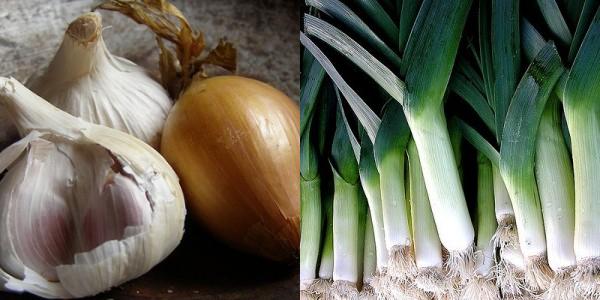 Onions, Garlic and Leeks